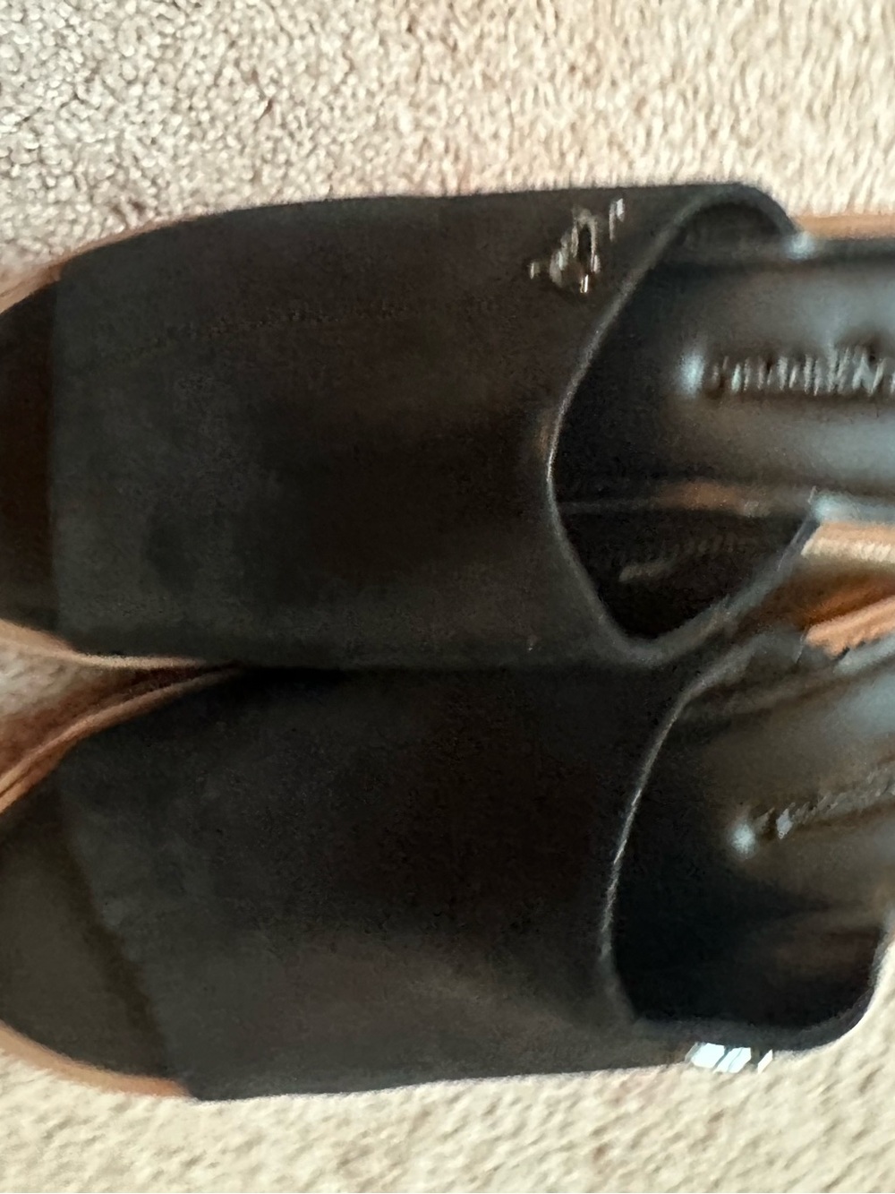 Karl Lagerfeld Paris Clarina Leather Comfort Wedge Sandal. - Picture 10 of 12